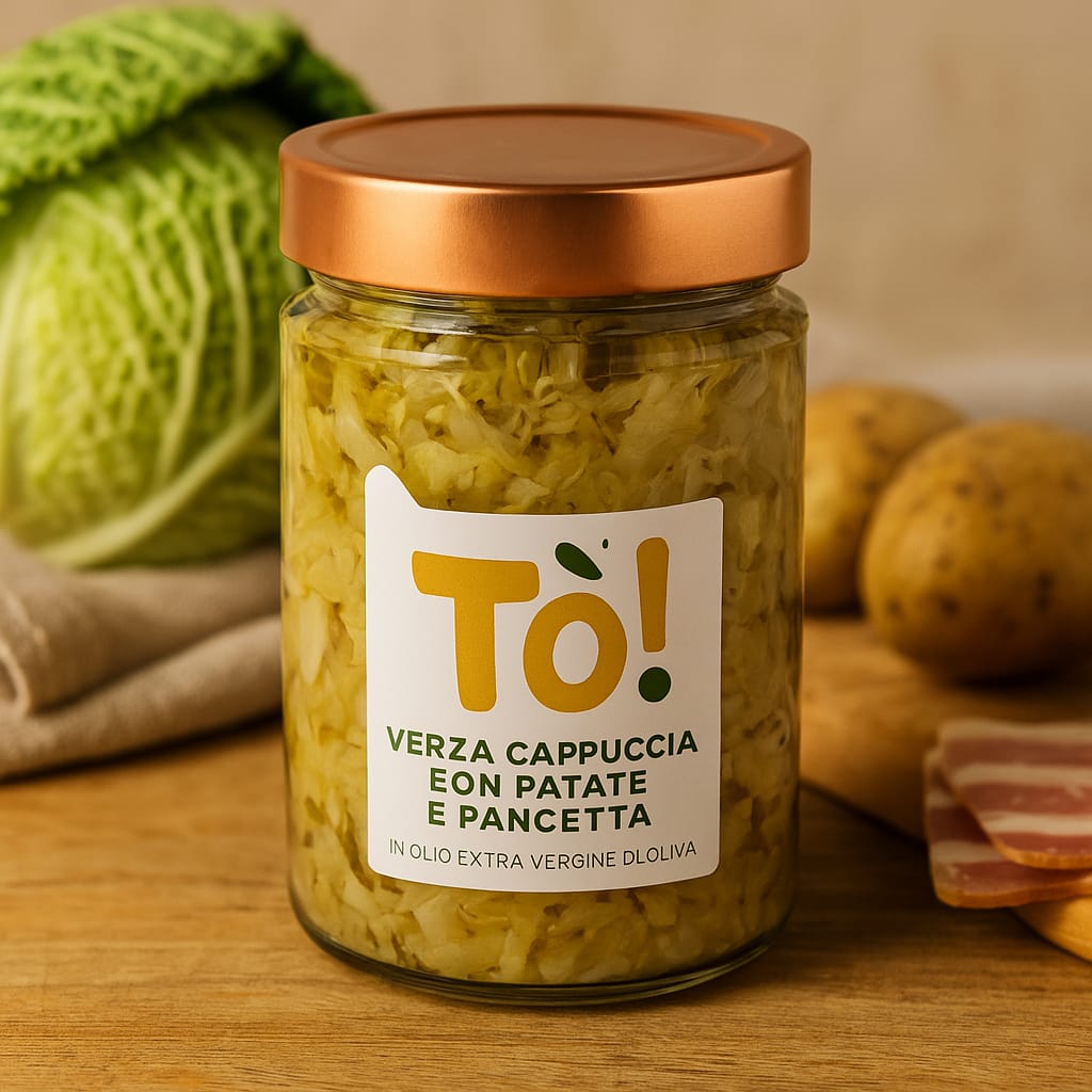 Verza Cappuccia con Patate e Pancetta 580 ML