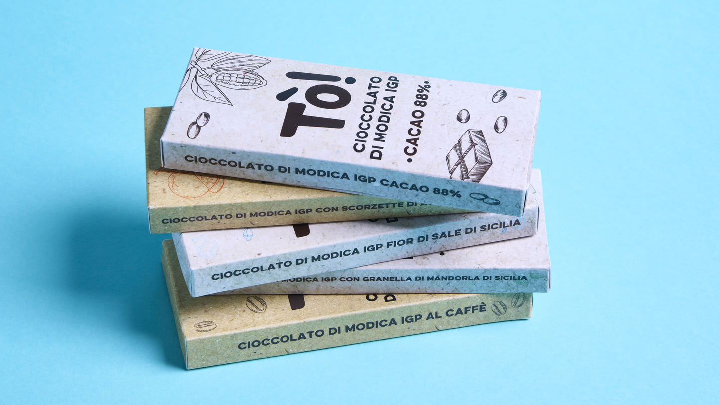 Cioccolato di Modica IGP BIO - fior di Sale di Sicilia