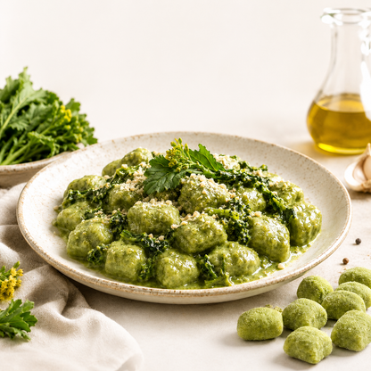 Gnocchi di Patate Freschi alla Crema di Broccolo Spiert