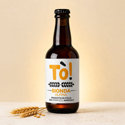Birra Artigianale Agricola Biologica "BIONDA ALPINA" 33 CL
