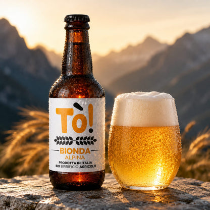 Birra Artigianale Agricola Biologica "BIONDA ALPINA" 33 CL