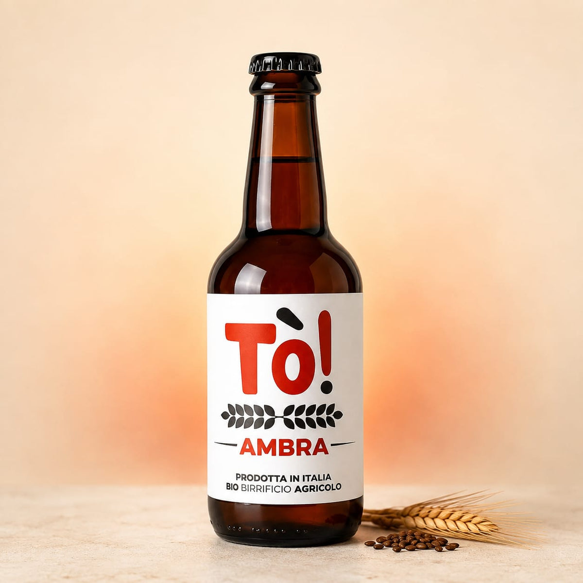 Birra Artigianale Agricola Biologica "AMBRA" 33 CL