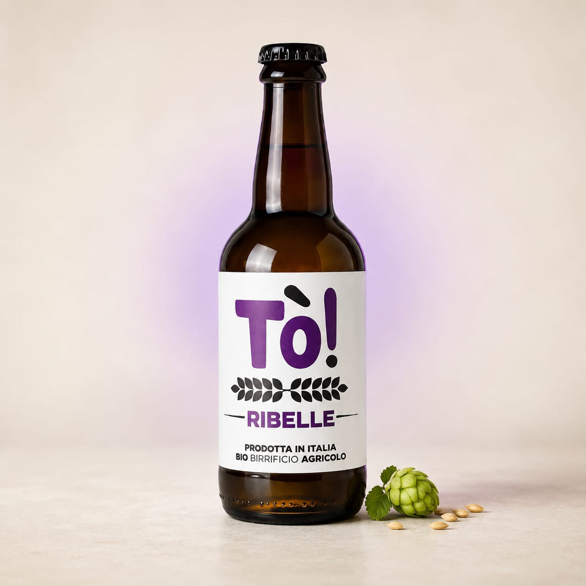Birra Artigianale Agricola Biologica "RIBELLE" 33 CL