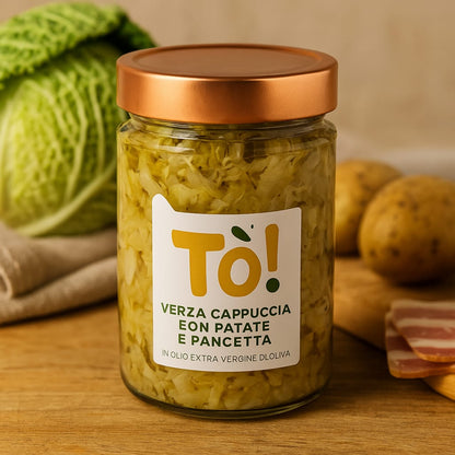 Verza Cappuccia con Patate e Pancetta 580 ML